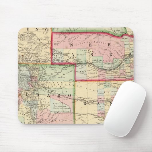 Kan, Neb, Colo Map by Mitchell Mousepad (Mit Mouse)