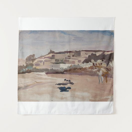 Kana aus Galiläa. Von der Reise nach Palästina Wandteppich (Vorderseite)