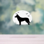 Kanaan Dog - Halloween Moon Silhouette Classic T-S Acrylschild (Neutral)