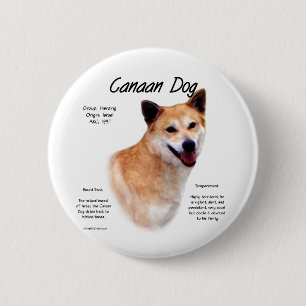 Kanaan Dog History Design Button