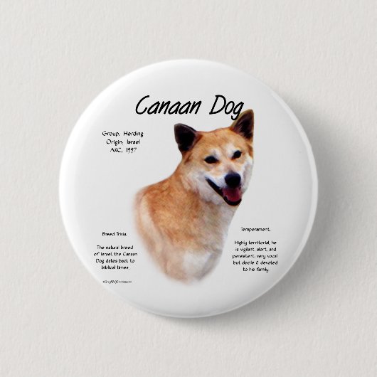 Kanaan Dog History Design Button (Vorderseite)