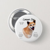 Kanaan Dog History Design Button (Vorne & Hinten)