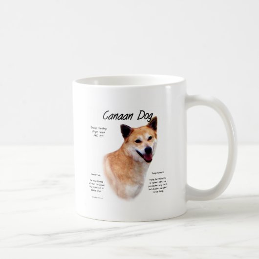 Kanaan Dog History Design Kaffeetasse (Rechts)