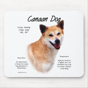 Kanaan Dog History Design Mousepad