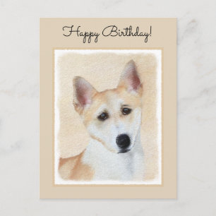 Kanaan-Hund-Malerei - Süße originelle Hundekunst Postkarte