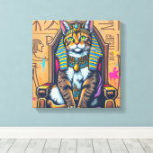 KANAANI CAT-PHARAOH 2 LEINWANDDRUCK (Insitu (Holzboden))