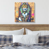 KANAANI CAT-PHARAOH 2 LEINWANDDRUCK (Insitu (Schlafzimmer))