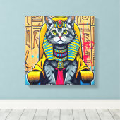 KANAANI CAT-PHARAOH 4 LEINWANDDRUCK (Insitu (Holzboden))