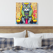 KANAANI CAT-PHARAOH 4 LEINWANDDRUCK (Insitu (Schlafzimmer))