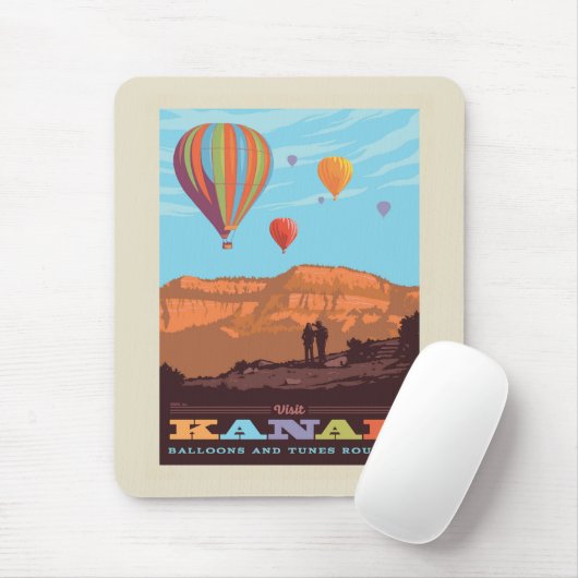 Kanab, Utah | Ballons und Tunes Mousepad (Mit Mouse)