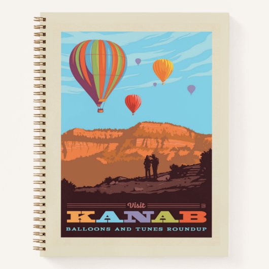Kanab, Utah | Ballons und Tunes Notizblock (Vorderseite)