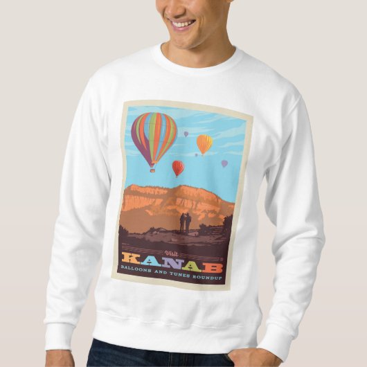 Kanab, Utah | Ballons und Tunes Sweatshirt (Vorderseite)