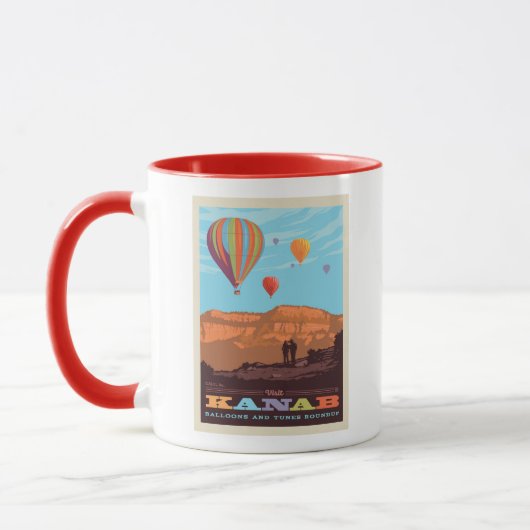 Kanab, Utah | Ballons und Tunes Tasse (Links)