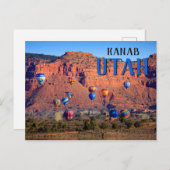 Kanab Utah Balloon Festival Postkarte (Vorne/Hinten)