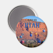 Kanab Utah Hot Air Balloons Magnet (Vorderseite/Rückseite)