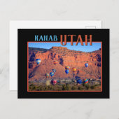 Kanab Utah Hot Air Balloons Postkarte (Vorne/Hinten)