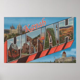 Kanab, UtahLarge Buchstabe ScenesKanab, UT Poster