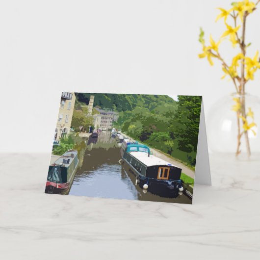 Kanaboote Geburtskarte Karte (Gelbe Blume)