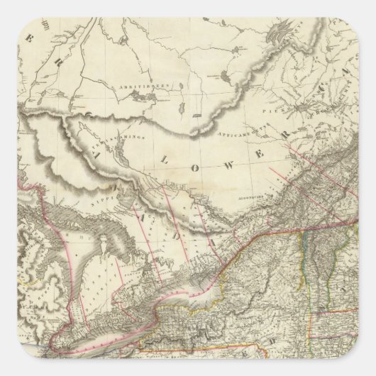 Kanada 11 quadratischer aufkleber (Vorderseite)