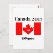 Kanada 150 im Herbst-Flag 2017 Postkarte (Vorne/Hinten)