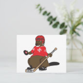 Kanada 150 im Jahr 2017 Beaver Hockey Postkarte (Stehend Vorderseite)