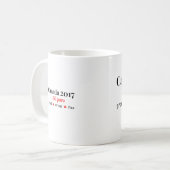 Kanada 150 im Jahre 2017 stolz und frei Kaffeetasse (Vorderseite Links)