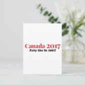 Kanada 150 im Party von 2017 wie 1867 Postkarte (Stehend Vorderseite)