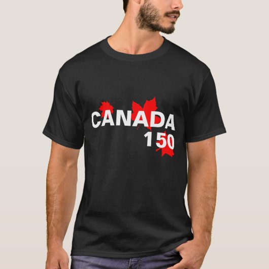 Kanada 150 Jahre einmaliges Jubiläum T-Shirt (Vorderseite)