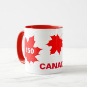 Kanada 150 Jahre einmaliges Jubiläum Tasse (Vorderseite Links)