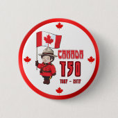 Kanada 150 Jahre Jahrestag Button (Vorderseite)