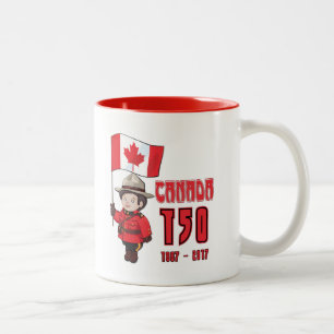 Kanada 150 Jahre Jahrestag Zweifarbige Tasse