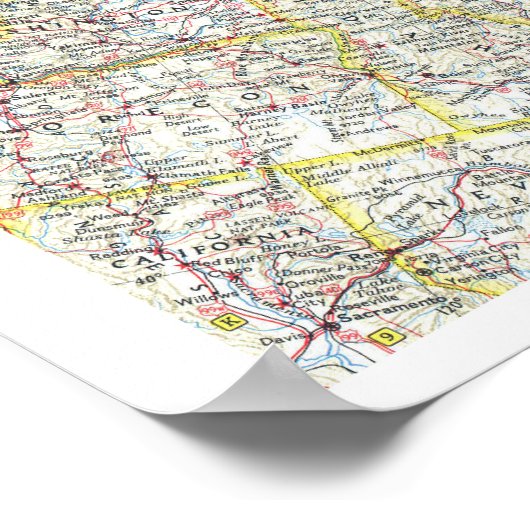 " Kanada: 1961 Classic MAP ... Poster (Ecke)