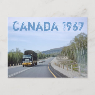 Kanada 1962 Road Trip Postcard Postkarte