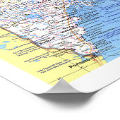 " Kanada: 1975 Maine mit den Meeresprovinzen Poster (Ecke)