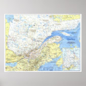 " Kanada: 1991 Quebec detaillierte MAP ... Poster (Vorne)