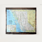 " Kanada: 1992/Gegenwart - British Columbia-Karte  Wandteppich (Vorderseite (Horizontal))