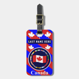 Kanada 1 Gepäckmarke (Adresse auf der Rückseite hi Gepäckanhänger