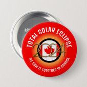 Kanada 2024 INSGESAMT SOLAR ECLIPSE Button (Vorne & Hinten)