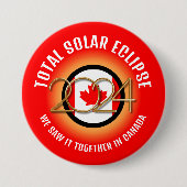 Kanada 2024 INSGESAMT SOLAR ECLIPSE Button (Vorderseite)