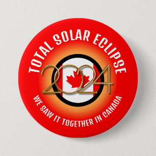 Kanada 2024 INSGESAMT SOLAR ECLIPSE Button