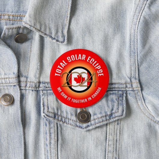 Kanada 2024 INSGESAMT SOLAR ECLIPSE Button (Beispiel)