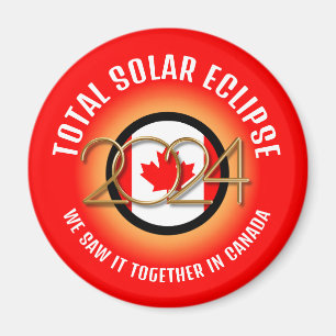 Kanada 2024 INSGESAMT SOLAR ECLIPSE Magnet
