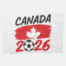 Kanada 2026 Fußball-Fan-Design mit Ahornblatt