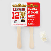 KANADA 2026 Global Games: Doppelseitiger Stadion-F Fächer (Vorne und Hinten)