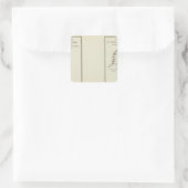 Kanada 4 quadratischer aufkleber (Tasche)