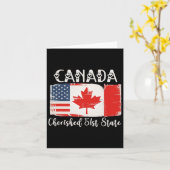 Kanada 51. Staat Funny Trump Präsident Karte (Gelbe Blume)