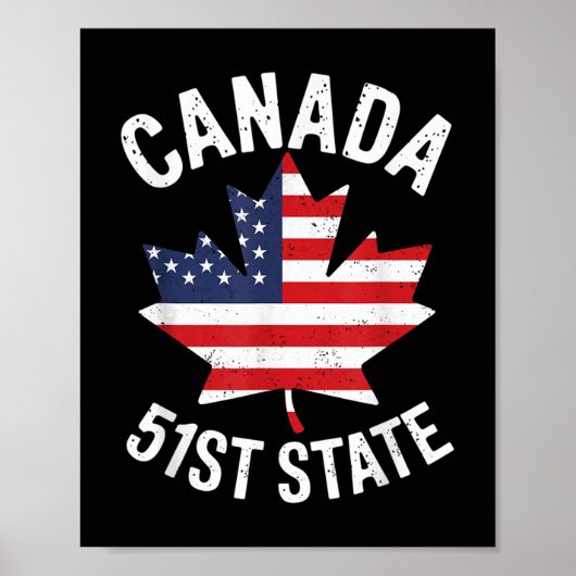 Kanada 51. Staat USA Flagge Kanada 51. Staat Vinta Poster (Vorne)