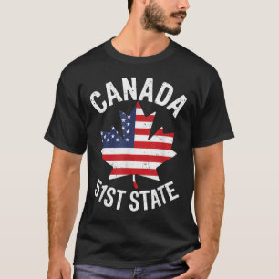 Kanada 51. Staat USA Flagge Kanada 51. Staat Vinta T-Shirt