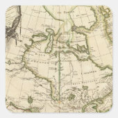 Kanada 5 quadratischer aufkleber (Vorderseite)