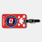 Kanada 6 Gepäckmarke (Ihre Adresse auf der Rücksei Gepäckanhänger (Vorderseite horizontal)